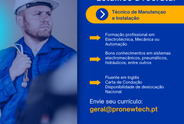 Instagram Post Vaga de Emprego Minimalista Azul e Amarelo